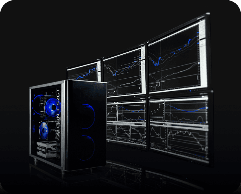multiple monitor trading computer setup